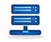Secure web hosting services icon